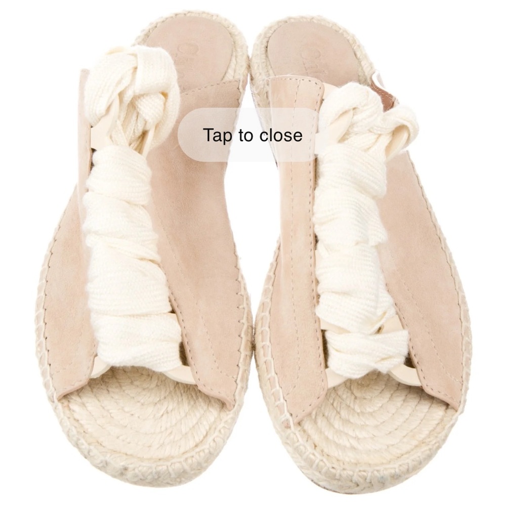 Chloé Suede Espadrilles - size 41
